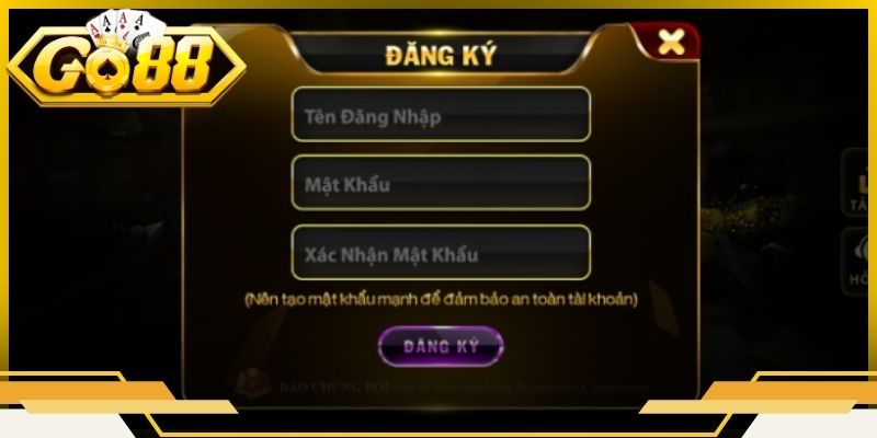 Quy trình đăng ký Go88 đơn giản, chính xác
