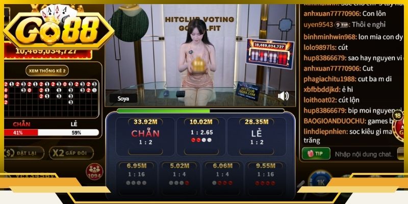 Thế giới cá cược đỉnh cao Live casino Go88 siêu chất lượng