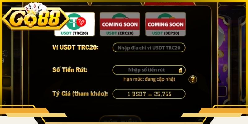 Quy trình các bước rút tiền Go88 nhanh chóng, chính xác