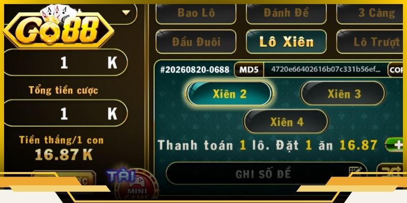 Các bước thao tác từ việc chọn số đến khi hoàn tất vé cược thành công